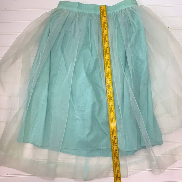 Chick Wish aqua romantic skirt - Picture 2 of 5